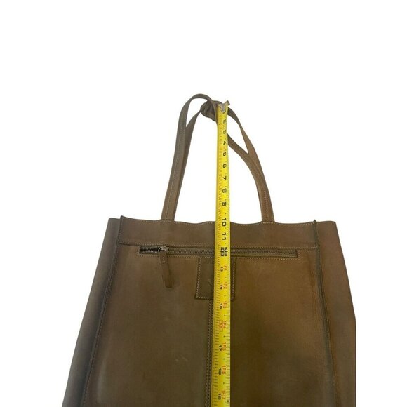 Harbour 2nd Lotte Leather Tote Anchor Studded Shoulder Bag Distressed - Picture 7 of 13